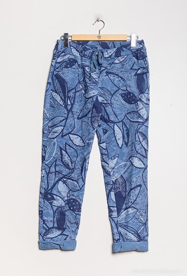 Wholesaler Chana Mod - Printed stretch trousers