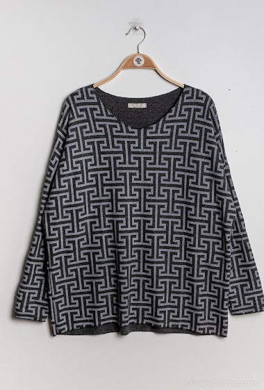 Wholesaler Chana Mod - Sweater with geometrical print