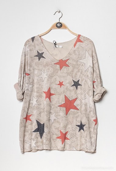Wholesaler Chana Mod - Sweater with stars