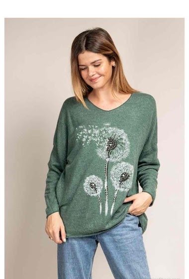 Wholesaler Chana Mod - Flower print jumper