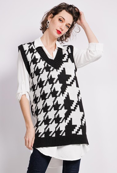 Wholesaler Chana Mod - Sleeveless sweater and shirt