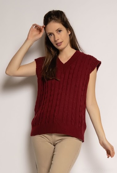 Wholesaler Chana Mod - Cable knit sweater vest