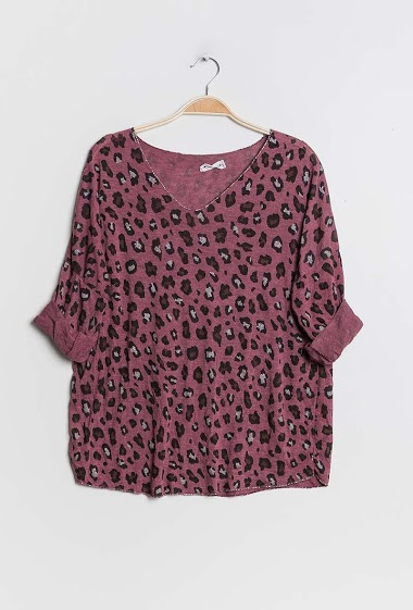 Wholesaler Chana Mod - Leopard print blouse