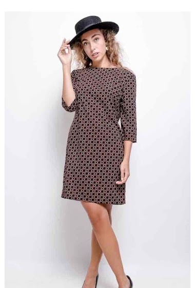 Großhändler Chana Mod - Kleid mit geometrischem Print