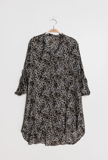 Großhändler Chana Mod - Dress with leopard print