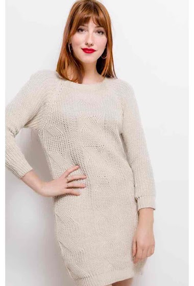 Wholesaler Chana Mod - Shiny knit dress