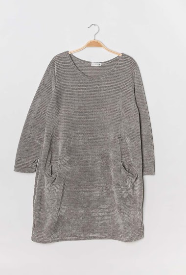 Wholesaler Chana Mod - Dress in chenille knit