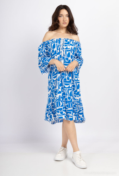 Großhändler Chana Mod - Kleid mit geografischem Print