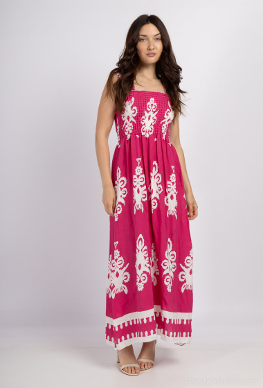 Wholesaler Chana Mod - Long flower print dress