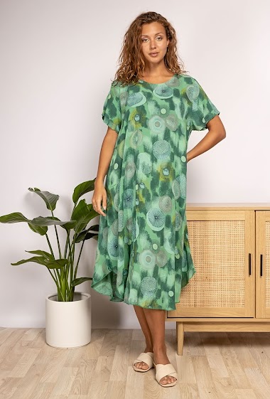 Wholesaler Chana Mod - Printed midi dress