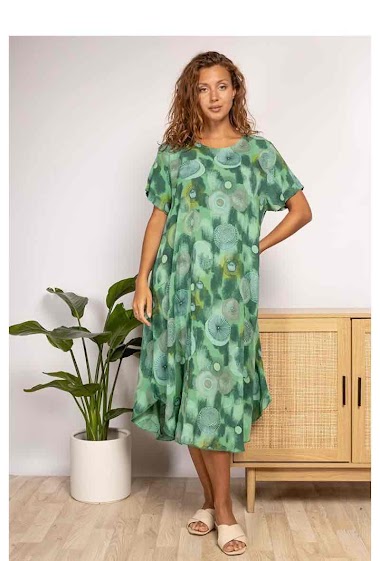 Wholesaler Chana Mod - Printed midi dress