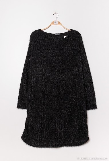 Wholesaler Chana Mod - Fuzzy sweater dress