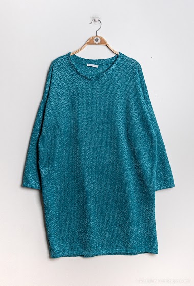 Großhändler Chana Mod - Pulloverkleid aus Chenille-Strick