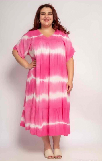 Wholesaler Chana Mod - Dress in tie & dye