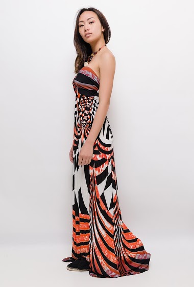 Wholesaler Chana Mod - Printed maxi dress