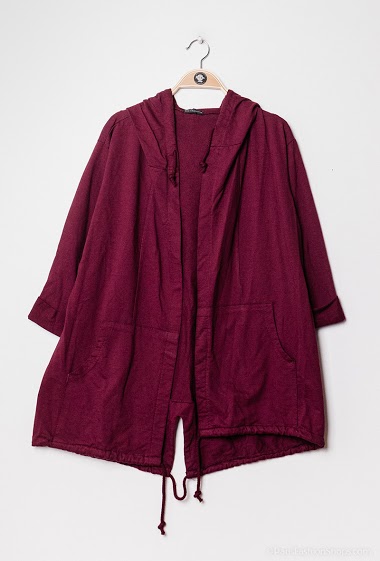 Wholesaler Chana Mod - Mid length hooded sweatshirt