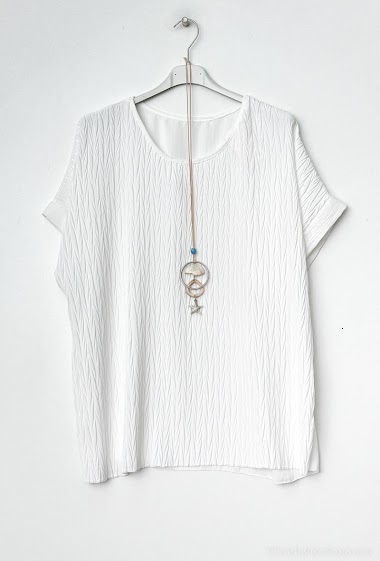 Wholesaler Chana Mod - Plain top with necklace
