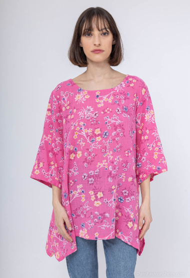 Wholesaler Chana Mod - Flower print tunic