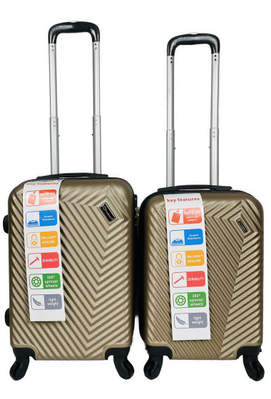 Wholesaler Chapon Maroquinerie - CAVALCADE: Set of 2 cabin suitcases