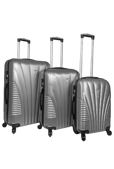 Grossiste Chapon Maroquinerie - Collection de 3 valises en ABS : SHELL