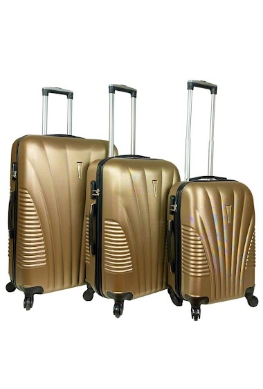Grossiste Chapon Maroquinerie - Collection de 3 valises en ABS : SHELL