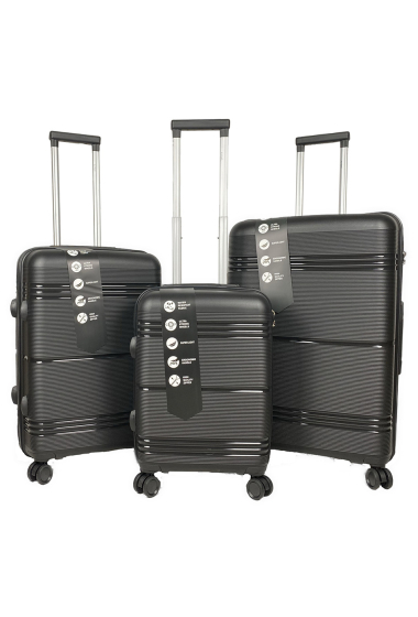 Wholesaler Chapon Maroquinerie - ECLIPSE, set of 3 polypropylene suitcases.