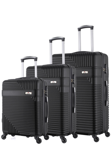 Grossiste HELIOS BAGAGES - Set de 3 valises en ABS : ACTIVITY (SB-100) N