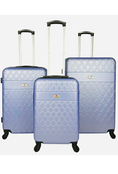Wholesaler HELIOS BAGAGES - SHIELD: Set of 3 reinforced ABS suitcases. (JADE)