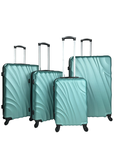 Mayorista Chapon Maroquinerie - SHIELD: Juego de 3 maletas de ABS reforzado. (JADE)