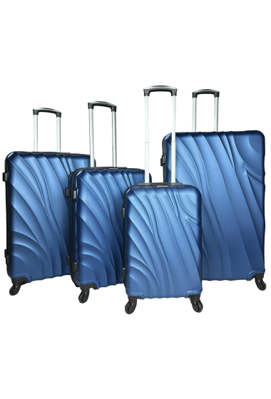 Großhändler Chapon Maroquinerie - SHIELD: Set mit 3 Koffern aus verstärktem ABS. (JADE)