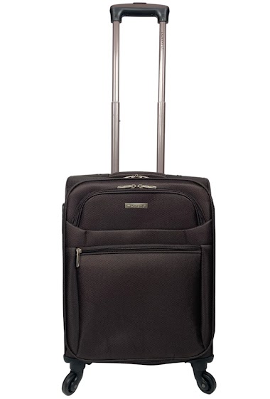 Mayorista Chapon Maroquinerie - Brown cabin suitcase in nylon.