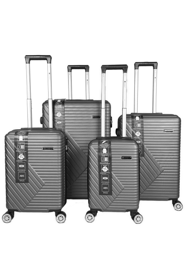 Grossiste Chapon Maroquinerie - W4LKY : Lot de 4 valises en ABS. (G)