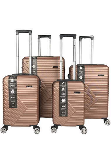 Grossiste Chapon Maroquinerie - W4LKY : Lot de 4 valises en ABS. (RG)