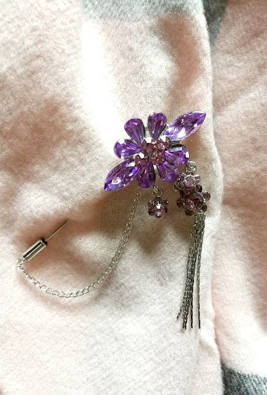 Wholesaler Charmant - Brooch with chain