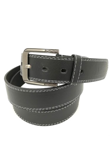 Belt 160cm white threads pattern on buckle