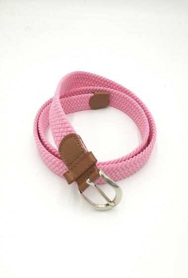 Wholesaler Charmant - Plaited plain elastic belt thin