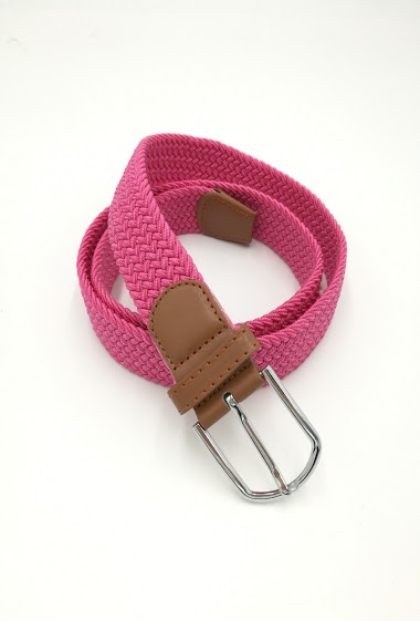 Plaited plain elastic belt large