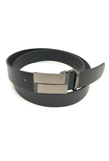 Großhändler Charmant - Belt clip grey buckle pattern in corners