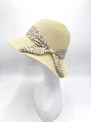 Wholesaler Charmant - Leopard pattern ribbon hat