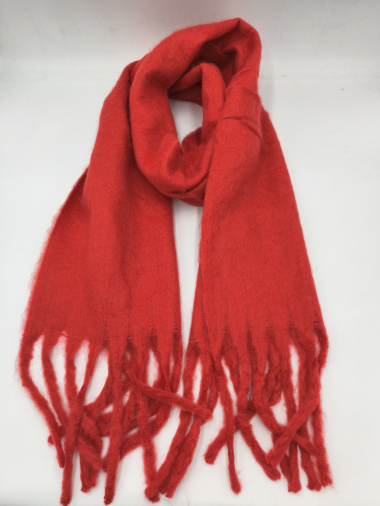 Wholesaler Charmant - Large plain fringed scarf