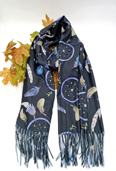 Wholesaler Charmant - Printed dreamcatcher scarf
