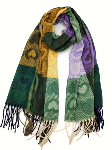 Wholesaler Charmant - Heart jacquard scarf