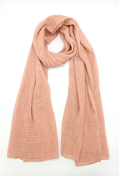 Wholesaler Charmant - Goffered plain color scarf