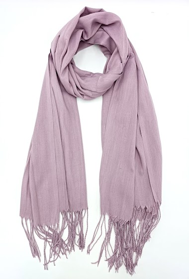 Mayorista Charmant - Scarf with fringes plain color