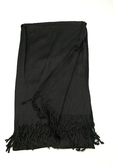 Wholesaler Charmant - Plain scarf fringes cold shades