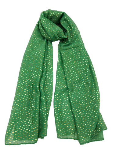 Wholesaler Charmant - Gold polka dot print scarf