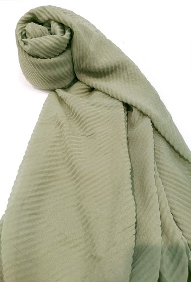 Wholesaler Charmant - Pleated scarf muslin effect