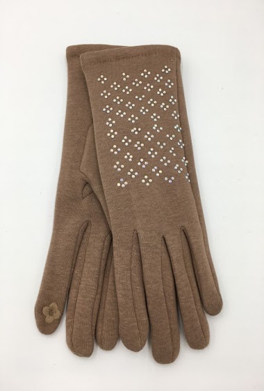 Wholesaler Charmant - Strass touchscreen gloves