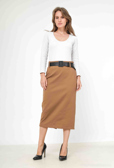Wholesaler Charmante - Viscose stretch skirt (made in italy)
