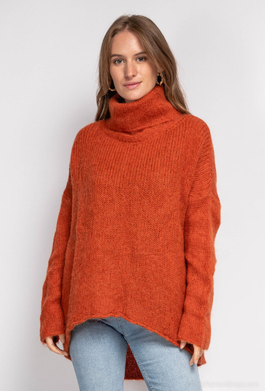Grossiste Charmante - Pull à col roul en mohair (Made in Italy)